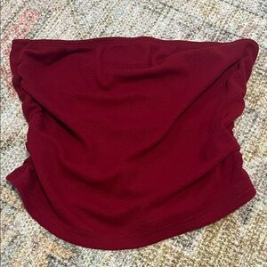 SHEIN Burgundy Tube Top